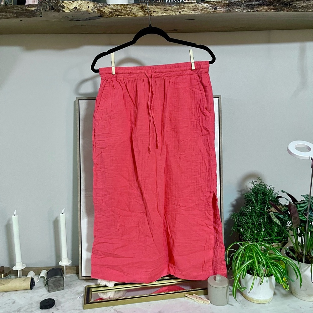 NWT Universal Thread Coral Drawstring Skirt